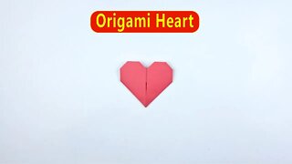 How to Make an Origami Heart/DIY Paper Heart/Easy Paper Crafts