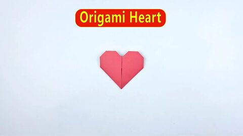 How to Make an Origami Heart/DIY Paper Heart/Easy Paper Crafts