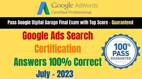 🚀 How I Pass the Google Ads Search Certification Exam with Top Score & Became a Certified Expert! 💯🌟