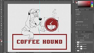 Coloring a Coffee Hound Comission