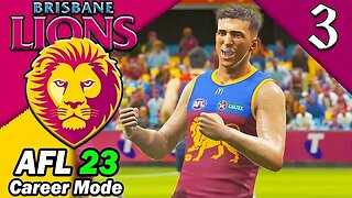 AFL 23 GATHER ROUND! AFL 23 Brisbane Lions Management Career Gameplay #3