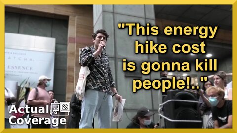 Edgar from 'Socialist Appeal' Cost of Living protest | OFGEM HQ | 26th August 2022