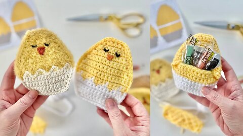 Free Crochet Pattern: Make Your Own Adorable Refillable Chick Eggs 🐣🧶