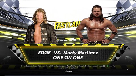 WWE 2k24 Edge vs Marty Martinez