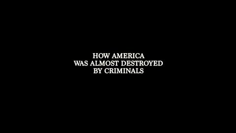 "A Story About How America Was Almost Destroyed by Criminals" - Joe M (@StormIsUponUs)