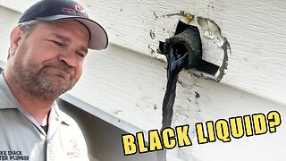 FREE PLUMBING REPAIR - Black Liquid Revealed!