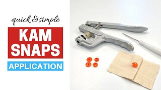 How To Apply Kam Snaps // Quick and Simple Tutorial