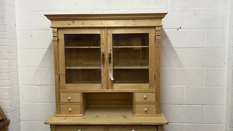 Partly Glazed Antique Pine Dresser (Z2900E) @PinefindersCoUk