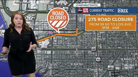 Attention Drivers: Upcoming lane closures to impact travel on I-275