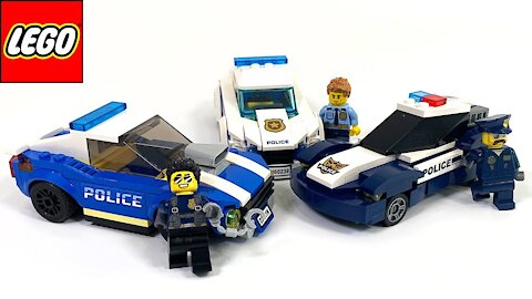 Lego Stories with Motorbike Police Cars Trucks Experimental cars Toy Vehicles for Kids
