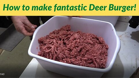 Deer Burger | The best ground venison!