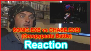 Reaction: death arena sonic exe vs chaser exe