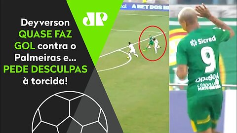KKKKK! Deyverson QUASE FEZ GOL contra o Palmeiras e... PEDIU DESCULPAS à TORCIDA!