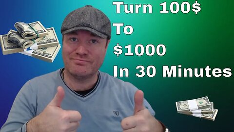 Turn Easy $100 Into $1000 in 30 minutes | NO RISK STRATEGY