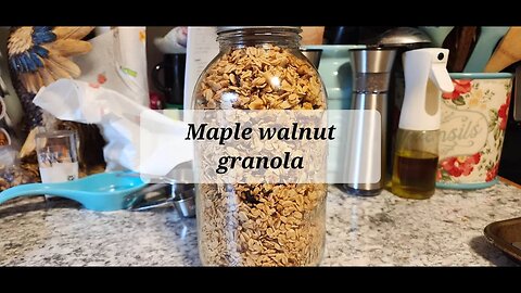 Maple walnut granola #granola