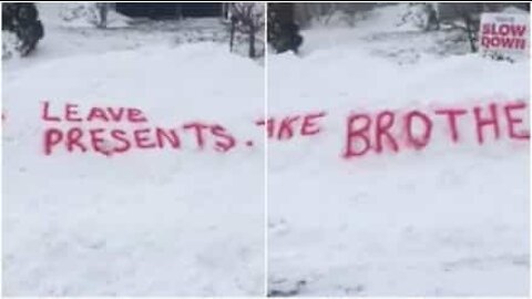 Chiede a Babbo Natale di portarsi via il fratello