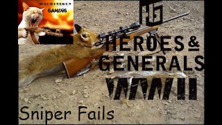 MachineGun Gaming - Heroes & Generals - Sniper Fails