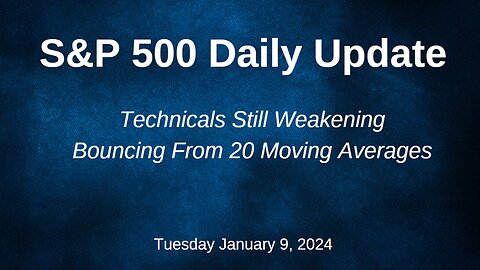 S&P 500 Daily Market Update for Tuesday January 9, 2024