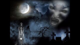 Gray Ghostly Humanoid near Horse Stable Video