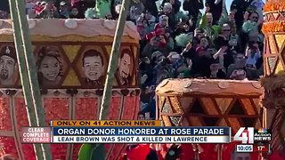 Kansas City organ donor honored at Rose Parade