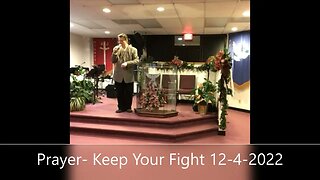 Prayer- Keep Your Fight