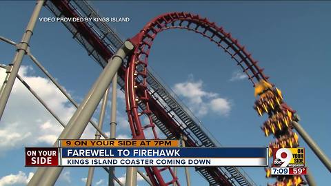 Farewell, Firehawk: Kings Island coaster to come down
