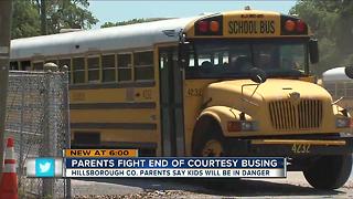 Parents fight end of courtesy busing