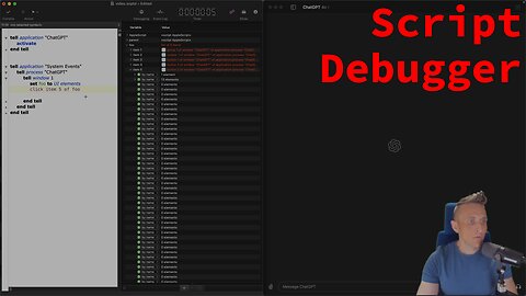 ChatGPT macOS App Automation with Script Debugger