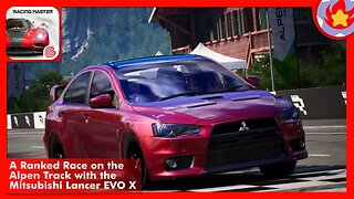 A Ranked Race on the Alpen Track with the Mitsubishi Lancer EVO X | Racing Master