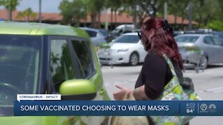 Should vaccinated people still wear face masks?