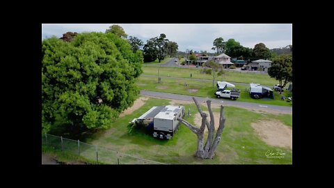 Sea Wall Mallacoota Foreshore Park 28 October 2021 drone