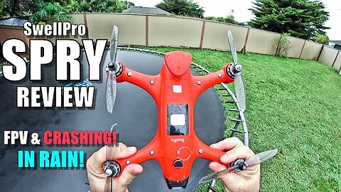 SwellPro SPRY Waterproof Drone TORTURE TEST in the RAIN! & CRASHING!