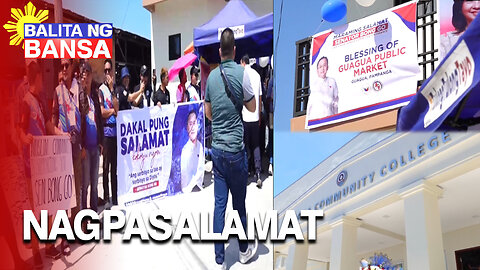 Mga Kapampangan, nagpasalamat si Sen. Bong Go sa pagbubukas ng public market at college building