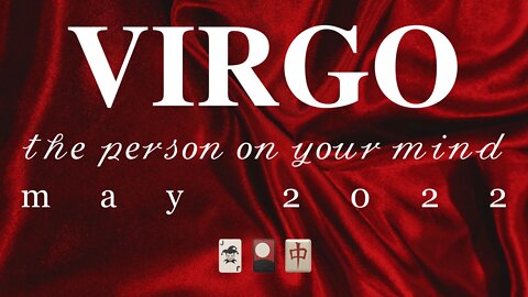 VIRGO ♍️ The Person on Your Mind — May 2022