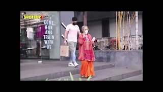 Jaya Bachchan with Grandson Agastya snapped at a Nike store | SpotboyE