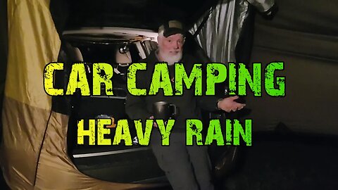 Rain Storm / Car Camp / Subaru Outback Overnight / Thunder and Lightning Storm