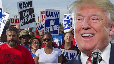 President Donald Trump Addresses Striking Auto Workers in Detroit, Michigan