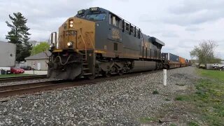 CSX Q137 Intermodal Train from Creston, Ohio April 17, 2021