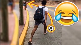 MOMENTS BEFORE DISASTER 🤣 FUNNIEST FOOTBALL FAILS, SKILLS & EDITS