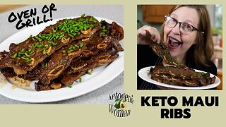 Easy Keto Maui Ribs| Short Ribs in the Oven or BBQ | Sugar Free, Gluten Free
