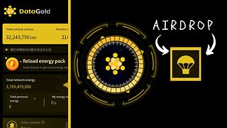Data gold projet crypto datagold application minage airdrop halving