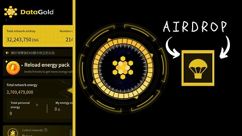 Data gold projet crypto datagold application minage airdrop halving