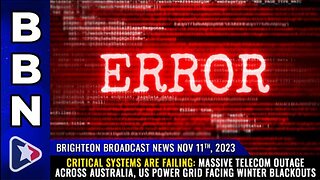 CRITICAL SYSTEMS ARE FAILING: MASSIVE TELECOM OUTAGE ACROSS AUSTRALIA...(NOV 11 2023)