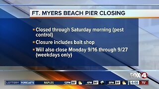 Fort Myers Beach pier closed for maintenance