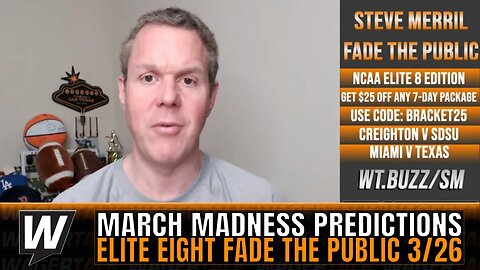 Sunday Elite Eight Picks & Predictions | NCAA March Madness Tournament Fade the Public 3/26