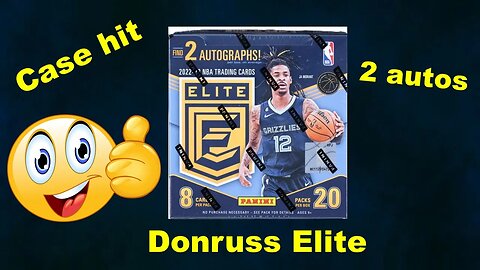 Opening the 2022-2023 Donruss ELITE hobby box CASE HIT 😲 low numbered cards 😲 and gold hits 😲