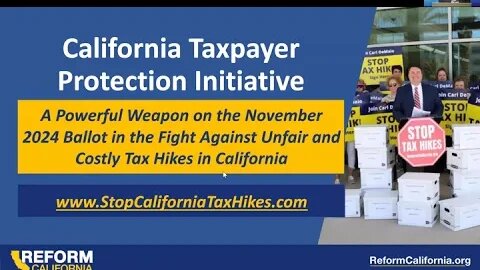 Online Briefing: The CA Taxpayer Protection Act