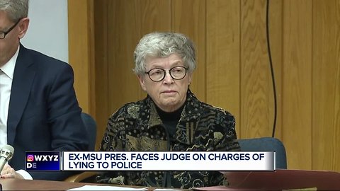 Former MSU President Lou Anna Simon arraigned on charges related to Nassar scandal