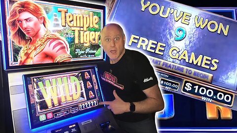✦ HUGE BONUS WIN! ✦ High Limit $100 Temple Tiger Spins 🐯 Huge Jackpot Win