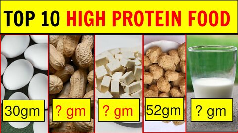 Top 10 High Protein Foods for weight gain | दुनिया के 10 सबसे सस्ते और High Protien Foods | #muscle